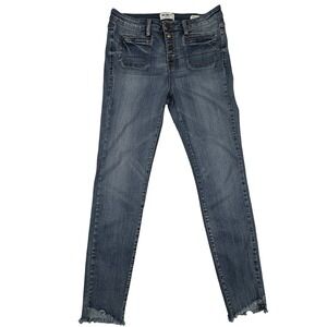 👖William Rast Women's Size 29 High Rise‎ Ankle - Button Fly Jeans